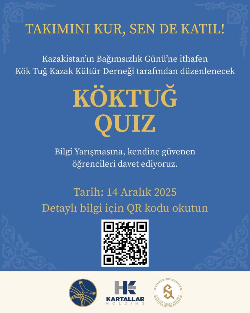 Kazakistanın Bağımsızlık Gününe özel Kök Tuğ Kazak Kültür Derneği ve…